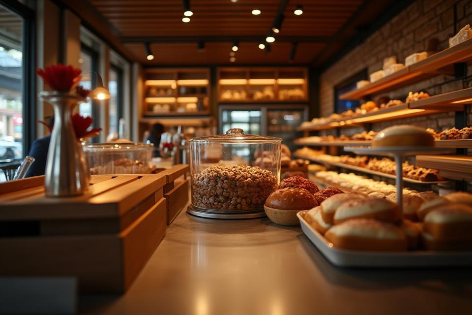 Vue intérieure de la Boulangerie Le Croissant Doré